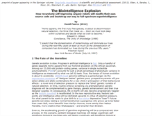 Tablet Screenshot of biointelligence-explosion.com